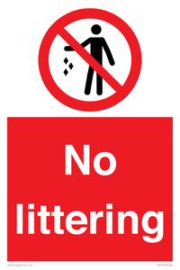 No littering